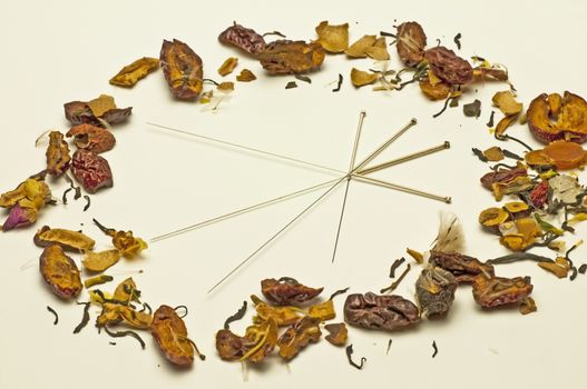 Acupuncture needle and chinese herbs