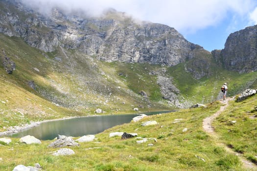 The colorful alpine lake of Brenguez