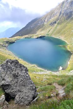 The colorful alpine lake of Brenguez