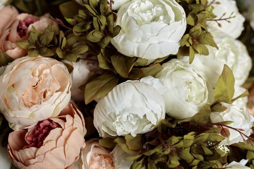 Artificial flower background close up valentine, wedding, romantic, marriage day