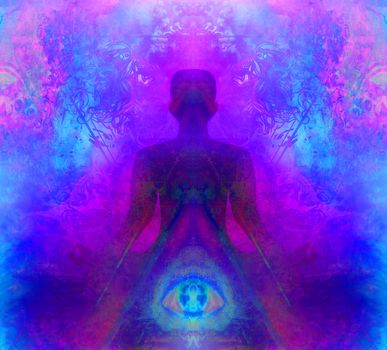 Man with third eye, psychic supernatural senses