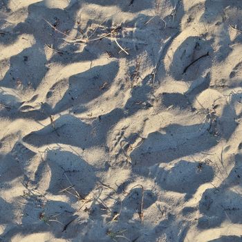 Photo realistic seamless texture pattern of sand at the beach at the baltic sea