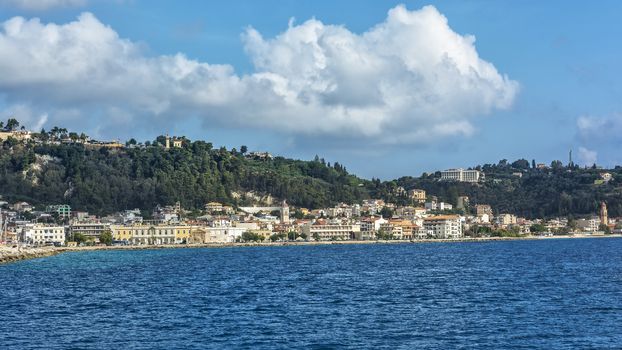 Greece, the island of Zakynthos - 06/09/2016: Embankment of the capital of the island of Zante
