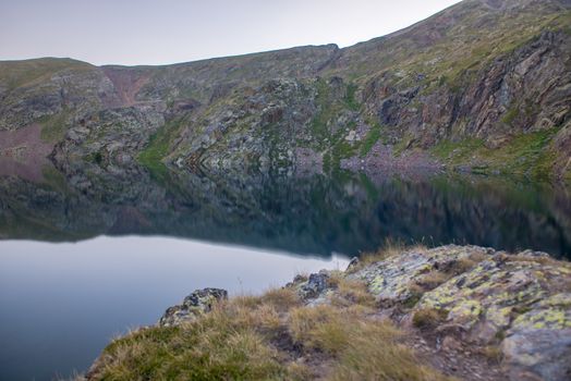 Estanys de Vall del Riu. Beautiful mountain landscape in Pyrenees, Andorra.