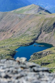 Estanys de Vall del Riu. Beautiful mountain landscape in Pyrenees, Andorra.