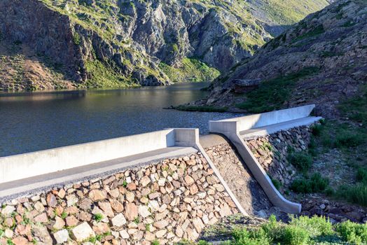 Estanys de Vall del Riu. Beautiful mountain landscape in Pyrenees, Andorra.