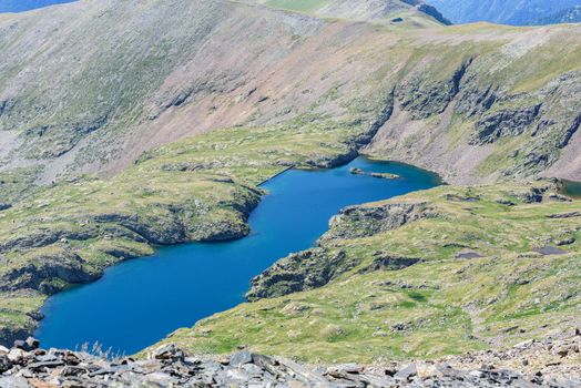 Estanys de Vall del Riu. Beautiful mountain landscape in Pyrenees, Andorra.