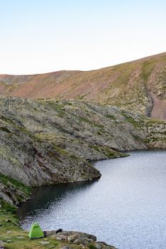 Estanys de Vall del Riu. Beautiful mountain landscape in Pyrenees, Andorra.