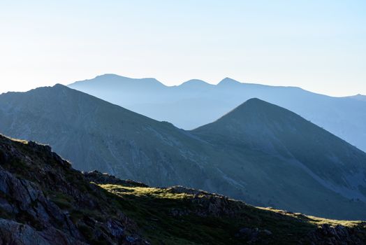 Beautiful mountain landscape in Pyrenees, Andorra.