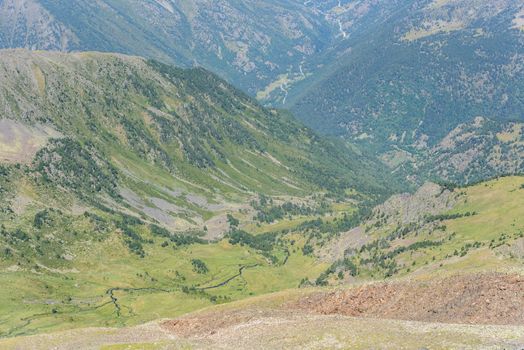 Beautiful mountain landscape in Pyrenees, Andorra.