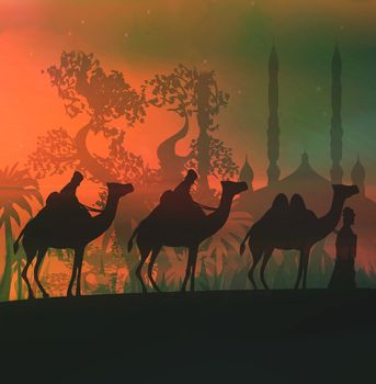 Camels and three wise men