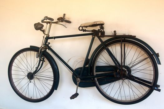 old model bicycle used to be earliest transportation for community around the world