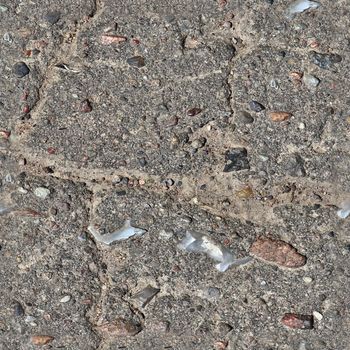 Detailed seamless texture of asphalt on a road in high resolution