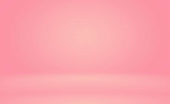 Abstract empty smooth light pink studio room background, Use as montage for product display,banner,template