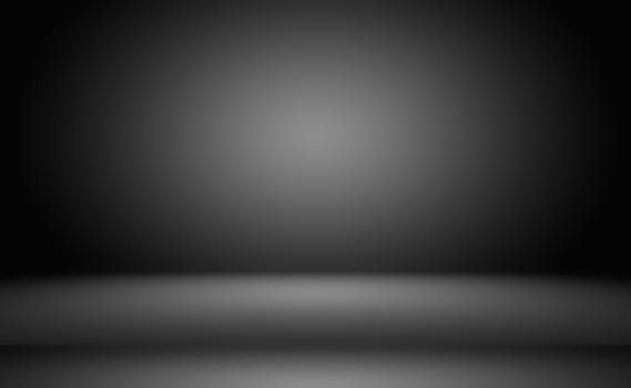 Abstract luxury blur dark grey and black gradient, used as background studio wall for display your products