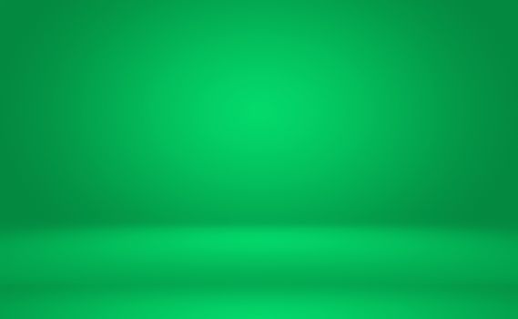 Green gradient abstract background empty room with space for your text and picture