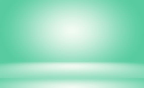 Green gradient abstract background empty room with space for your text and picture