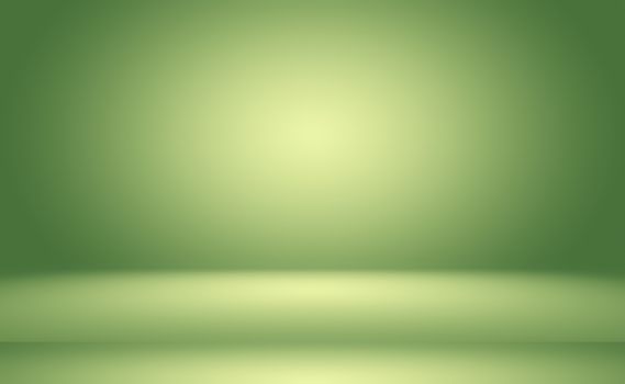 Green gradient abstract background empty room with space for your text and picture