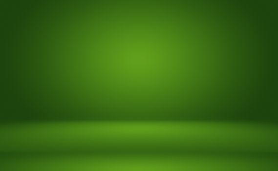 Green gradient abstract background empty room with space for your text and picture