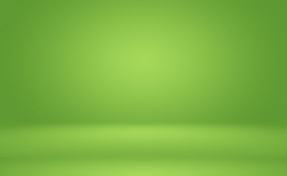 Green gradient abstract background empty room with space for your text and picture