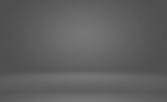 Abstract luxury blur dark grey and black gradient, used as background studio wall for display your products. Plain studio background