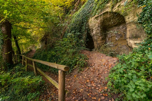 Fantastic autumn hike along the Aachtobel to the Hohenbodman observation tower near Lake Constance