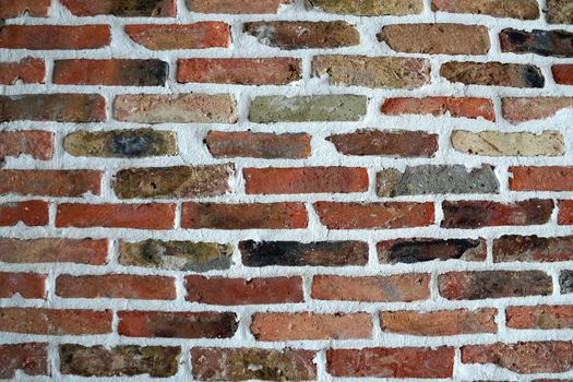 brick wall in loft style in interior decor.