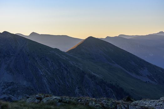 Beautiful mountain landscape in Pyrenees, Andorra.