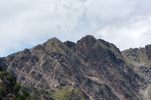 Mountain in Andorra Pyrenees, La Massana, Refugi de Coma Pedrosa, Andorra.