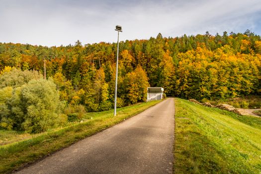 Fantastic autumn hike along the Aachtobel to the Hohenbodman observation tower near Lake Constance