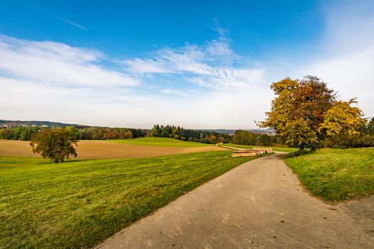 Fantastic autumn hike along the Aachtobel to the Hohenbodman observation tower near Lake Constance