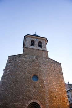Alp, Spain : 2020 19 July : Church of Parròquia de Sant Pere in Summer. Alp, Spain  on July 2020.