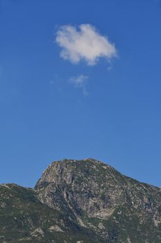 Mount Mucrone, seen from the east, overlooks the Biella area