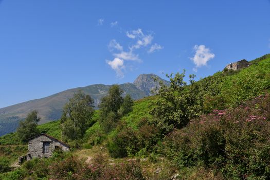 Mount Mucrone, seen from the east, overlooks the Biella area