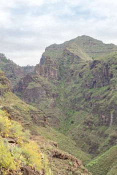 Beautiful landscapes of Barranco del Infierno in Tenerife.