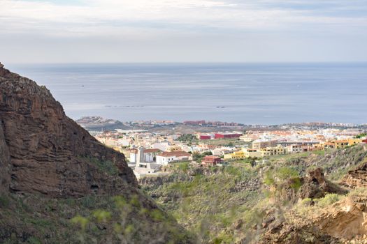 Beautiful landscapes of Barranco del Infierno in Tenerife.