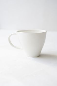 Empty Coffee cup on a white background.