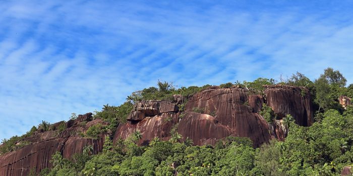 Beautiful impressions of the tropical landscape paradise on the Seychelles islands