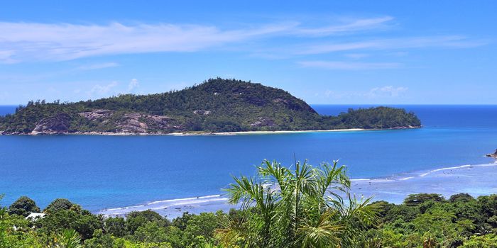 Beautiful impressions of the tropical landscape paradise on the Seychelles islands