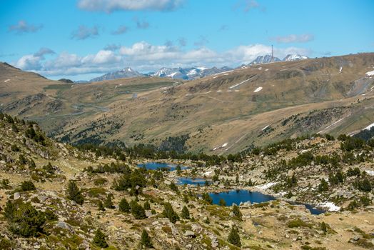 Lake in the circuit of Lake Pessons Grau Roig, Andorra.