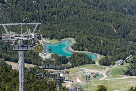 Summer ski station in Canillo, Andorra.