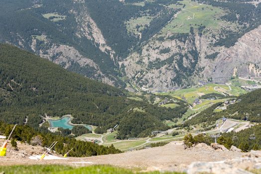 Summer ski station in Canillo, Andorra.