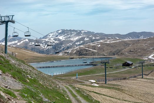 Summer ski station in Canillo, Andorra.