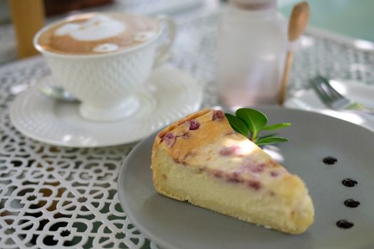raspberry cheesecake. homemade dessert
