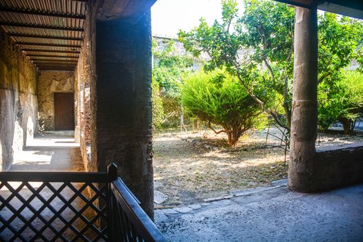 Pompeii internal garden of a house