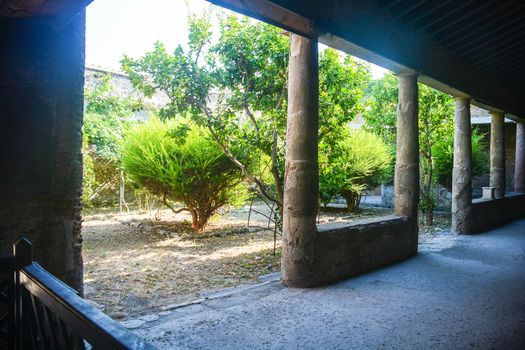 Pompeii internal garden of a house