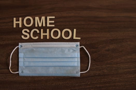 Home school theme images. concept of parents home schooling due to covid. High quality photo