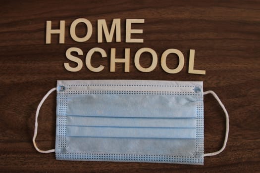 Home school theme images. concept of parents home schooling due to covid. High quality photo