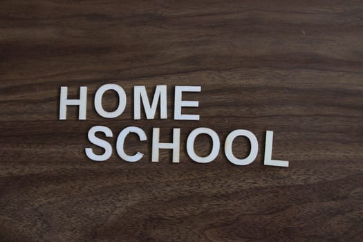 Home school theme images. concept of parents home schooling due to covid. High quality photo