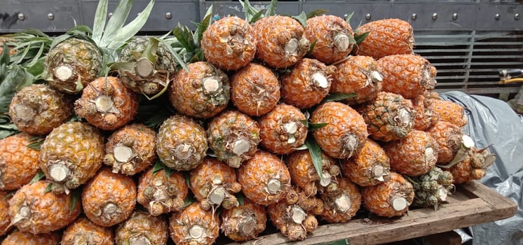 tasty and healthy orange colored pineapple stock on market